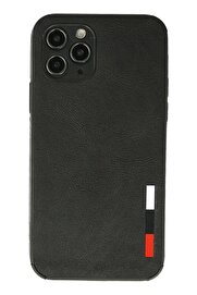 CepteToptan iPhone 11 Pro Kılıf Loop Deri Silikon - Siyah - DROPX5595-4971