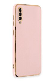 CepteToptan Samsung Galaxy A50 Kılıf Volet Silikon - Pembe - DROPX2668-9587