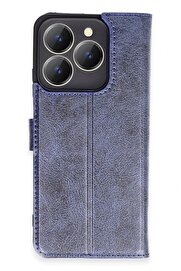CepteToptan Realme C63 Kılıf Trend S Plus Kapaklı Kılıf - Lacivert - DROPX9283-1901