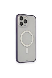 CepteToptan iPhone 14 Pro Max Kılıf Grand Magneticsafe Kapak - Mor - DROPX1732-8470