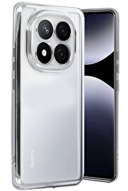 CepteToptan Xiaomi Redmi Note 14 Pro 5G Kılıf Lensli Silikon - Gümüş - DROPX8078-3784