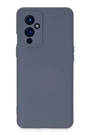 CepteToptan One Plus 9 Kılıf Nano içi Kadife Silikon - Gri - DROPX4872-9612