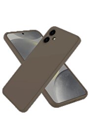 CepteToptan Samsung Galaxy A06 Kılıf First Silikon - Kahverengi - DROPX9700-9951