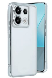 CepteToptan Xiaomi Poco X6 Kılıf Lensli Silikon - Gümüş - DROPX6784-2138
