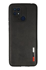CepteToptan Xiaomi Redmi 10C Kılıf Loop Deri Silikon - Siyah - DROPX3888-1387