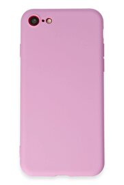 CepteToptan iPhone 7 Kılıf First Silikon - Açık Mor - DROPX9275-4437