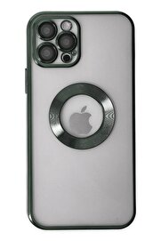 CepteToptan iPhone 12 Pro Max Kılıf Slot Silikon - Köknar Yeşili - DROPX3768-2981