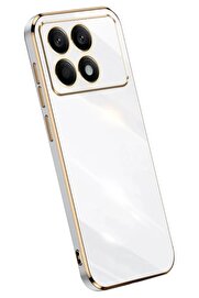 ykavm Xiaomi Poco X6 Pro Kılıf Volet Silikon - Beyaz - BRH024738-2746