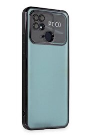 CepteToptan Xiaomi Redmi 10C Kılıf Lensli Silikon - Siyah - DROPX4253-4712