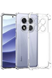 CepteToptan Xiaomi Redmi Note 14 Pro 5G Kılıf Lüx Şeffaf Silikon - DROPX4328-9339