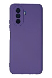 CepteToptan Huawei Nova Y70 Kılıf Nano içi Kadife Silikon - Mor - DROPX2256-4670