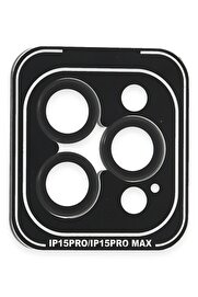 CepteToptan iPhone 15 Pro Max PVD Metal Kamera Lens - Siyah - DROPX8390-6713