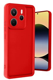 CepteToptan Xiaomi Redmi Note 14 4G Kılıf Viera Silikon - Kırmızı - DROPX3513-9329