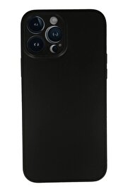 CepteToptan iPhone 13 Pro Max Kılıf PP Ultra İnce Kapak - Siyah - DROPX8090-5625