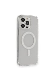 CepteToptan iPhone 13 Pro Max Kılıf Matte Şeffaf Magneticsafe - Şeffaf - DROPX1560-3630