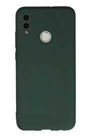 CepteToptan Huawei P Smart 2019 Kılıf Nano içi Kadife Silikon - Koyu Yeşil - DROPX1253-6902