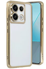 CepteToptan Xiaomi Poco X6 Kılıf Lensli Silikon - Gold - DROPX6979-4992
