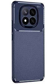CepteToptan Xiaomi Redmi Note 14 Pro 5G Kılıf Auto Focus Karbon Kapak - Lacivert - DROPX5289-4338