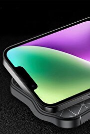CepteToptan iPhone 16E Kılıf Auto Focus Karbon Kapak - Siyah - DROPX8986-5735
