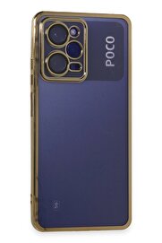 CepteToptan Xiaomi Poco X5 Pro 5G Kılıf Lensli Silikon - Gold - DROPX8468-8859