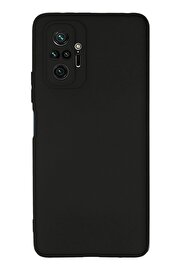 CepteToptan Xiaomi Redmi Note 10 Pro Kılıf First Silikon - Siyah - DROPX1705-4389