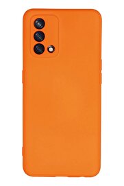 CepteToptan Oppo A74 4G Kılıf Nano içi Kadife Silikon - Turuncu - DROPX1872-6810