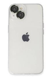 CepteToptan iPhone 14 Kılıf Luko Lens Silikon - Yeşil - DROPX8178-8075