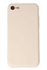 CepteToptan iPhone 7 Kılıf First Silikon - Krem - DROPX8272-3375