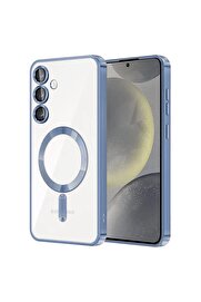 CepteToptan Samsung Galaxy S23 Kılıf Kross Magneticsafe Kapak - Sierra Blue - DROPX3839-9386