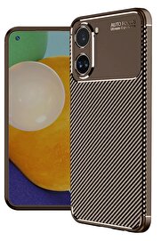 CepteToptan Xiaomi Poco X7 Pro Kılıf Auto Focus Karbon Kapak - Kahverengi - DROPX8139-4798