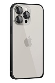 CepteToptan iPhone 15 Pro Metal Bumper Mat Kapak - Siyah - DROPX9284-7290