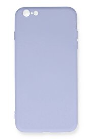 CepteToptan iPhone 6 Plus Kılıf Nano içi Kadife Silikon - Lila - DROPX3264-5885