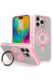 CepteToptan iPhone 16 Pro Banza Magsafe Standlı Kapak - Pembe - DROPX2979-9178