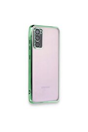 CepteToptan Samsung Galaxy S20 FE Kılıf Lensli Silikon - Yeşil - DROPX5553-3217