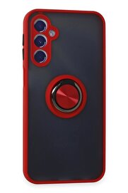 CepteToptan Samsung Galaxy M34 5G Kılıf Montreal Yüzüklü Silikon Kapak - Kırmızı - DROPX5386-7669