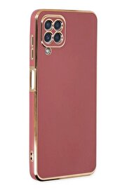 CepteToptan Samsung Galaxy A22 Kılıf Volet Silikon - Kırmızı - DROPX3730-2896