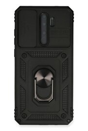 CepteToptan Xiaomi Redmi Note 8 Pro Kılıf Pars Lens Yüzüklü Silikon - Siyah - DROPX9631-1727