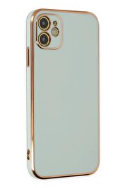 CepteToptan iPhone 12 Kılıf Volet Silikon - Açık Yeşil - DROPX9208-9601