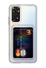 CepteToptan Xiaomi Redmi Note 11 Kılıf Kart Şeffaf Silikon - Şeffaf - DROPX2934-3808