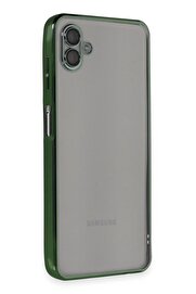 CepteToptan Samsung Galaxy A04 Kılıf Lensli Silikon - Yeşil - DROPX5421-6258