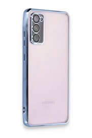 CepteToptan Samsung Galaxy S20 FE Kılıf Lensli Silikon - Açık Mavi - DROPX9044-4303