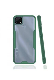 CepteToptan Realme C25 Kılıf Platin Silikon - Yeşil - DROPX6779-7858