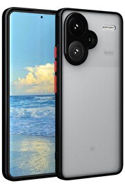 CepteToptan Xiaomi Redmi Note 13 Pro Plus Kılıf Montreal Silikon Kapak - Siyah - DROPX9157-4442