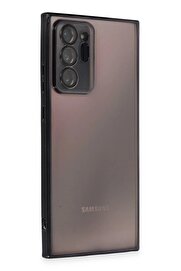 CepteToptan Samsung Galaxy Note 20 Ultra Kılıf Lensli Silikon - Siyah - DROPX4168-7464