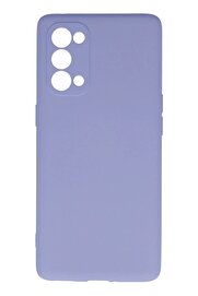 CepteToptan Oppo Reno 5 Pro Kılıf Nano içi Kadife Silikon - Lila - DROPX7976-8307