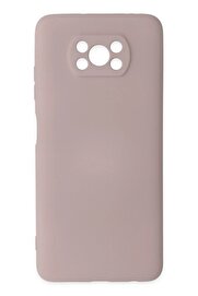 CepteToptan Xiaomi Pocophone X3 Kılıf Nano içi Kadife Silikon - Pudra - DROPX3638-6828