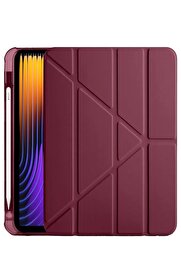 CepteToptan Xiaomi Pad 7 Pro Kılıf Kalemlikli Mars Tablet Kılıfı - Mor - DROPX1632-1867