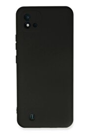 CepteToptan Realme C11 2021 Kılıf Nano içi Kadife Silikon - Siyah - DROPX1708-2042