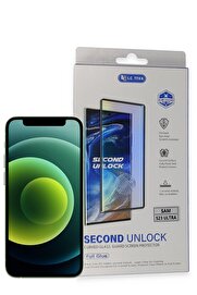 CepteToptan Samsung Galaxy S23 Ultra Durable Full Glue Curved Cam - DROPX7208-7786