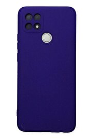 CepteToptan Oppo A15 Kılıf Nano içi Kadife Silikon - Mor - DROPX9356-6091